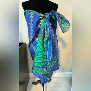 Kismet Hawaii Tropical Print Scarf/Sarong